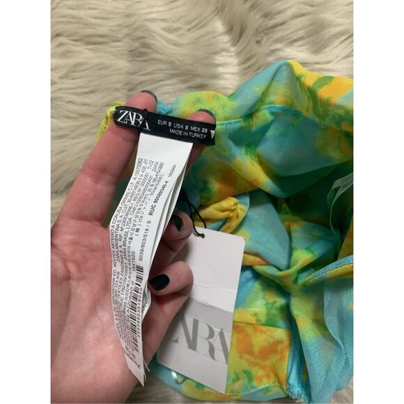 NWT Zara BLOGGERS FAV TULLE CORSET TOP SMALL - Picture 5 of 8